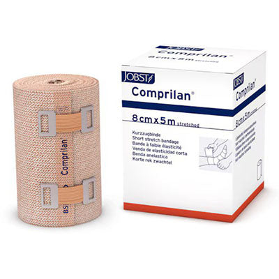 FEI Comprilan Compression Bandage, Cotton Short Stretch, 3.5" x 5 yd (8cm x 5m), Case of 20 — for Flexibility and Mobility Training