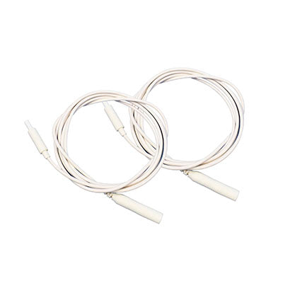 Richmar THERADOT Accessory, Pin Lead Wire for Electrode Connection, White, Pack of 2 — for Treatment and Examination Rooms