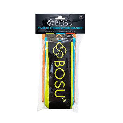 BOSU Fabric Resistance Band, Set of 3 (1 ea: Light, Medium, Heavy) — for Resistance Training and Rehabilitation
