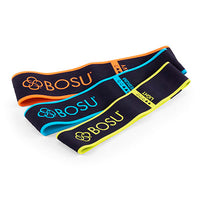 BOSU Fabric Resistance Band, Set of 3 (1 ea: Light, Medium, Heavy) — for Resistance Training and Rehabilitation