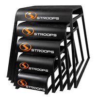 Stroops Ergo Plyo Box, Set of 5 (1 each: 6", 12", 18", 25", 30") — for Resistance Training and Rehabilitation
