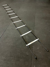 Stroops Plastic Flat Rung Ladder, White, 15' — for Resistance Training and Rehabilitation
