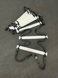Stroops Plastic Flat Rung Ladder, White, 15' — for Resistance Training and Rehabilitation
