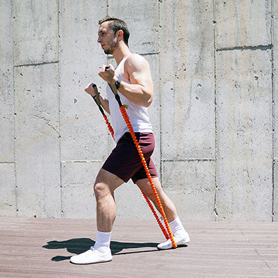 Stroops Slastix Toner with Standard Grip, Orange, 48", Light (15 lbs.) — for Resistance Training and Rehabilitation