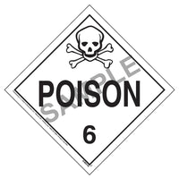 J.J. Keller Division 6.1 Poison Placard - Worded