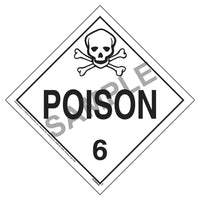J.J. Keller Division 6.1 Poison Placard - Worded