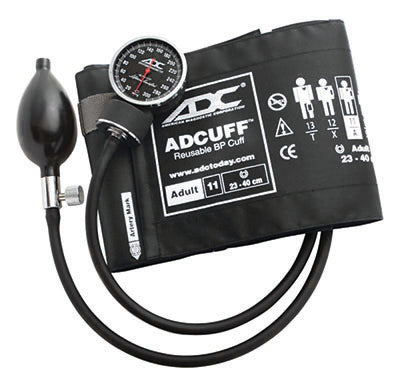 ADC Diagnostix Pocket Aneroid Sphyg, Adult, Black — for Blood Pressure Monitoring