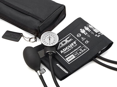 ADC Pro's Combo II SR Pocket Aneroid/Sprague Kit, Adult, Black — for Blood Pressure Monitoring