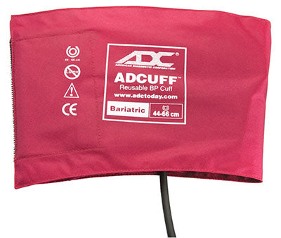 ADC Bariatric Adcuff Sphyg Cuff, 1 Tube, Burgundy — for Blood Pressure Monitoring