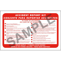 J.J. Keller Bilingual Accident Report Kit - No Camera