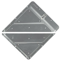 J.J. Keller Riveted Split Aluminum Placard Holder with Back Plate - Unpainted