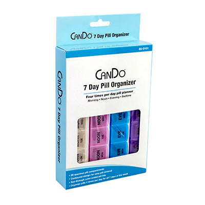 FabLife CanDo 7 Day Pill Organizer — for Medication Aids in Clinical and Institutional Care