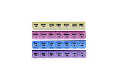 FabLife CanDo 7 Day Pill Organizer — for Medication Aids in Clinical and Institutional Care