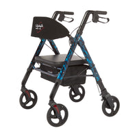 Rhythm Healthcare Regal Bariatric Aluminum 4 Wheel Rollator with Universal Height Adjustment