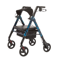 Rhythm Healthcare Regal Bariatric Aluminum 4 Wheel Rollator with Universal Height Adjustment