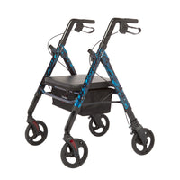 Rhythm Healthcare Regal Bariatric Aluminum 4 Wheel Rollator with Universal Height Adjustment