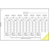J.J. Keller Driver's Exemption Log No DVIR, Short-Haul Operations - Carbonless