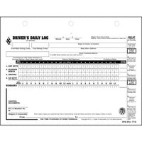 J.J. Keller Driver's Daily Log w/7- and 8-Day Recap, 2-Ply, Carbonless - Stock (Pack of 100)