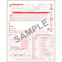 J.J. Keller 5-In-1 Driver's Daily Log, 2-Ply, Carbonless, Loose-Leaf Format - Stock (Pack of 100)