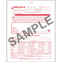 J.J. Keller 2-In-1 Driver's Daily Log Book with Detailed DVIR, 3-Ply, with Carbon, No Recap - Stock Log