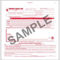 J.J. Keller 2-In-1 Driver's Daily Log Book with Simplified DVIR, 3-Ply, Carbonless, No Recap - Stock Log