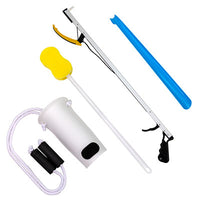 FabLife Hip Kit: 26" reacher, contoured sponge, formed sock aid, 18" plastic shoehorn — for Hip Kits in Clinical and Institutional Care