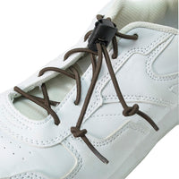 FabLife Elastic shoe laces with cord-lock, brown, 1 pair — for Dressing Aids in Clinical and Institutional Care