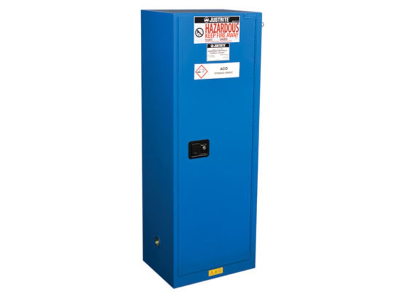 Justrite 862228 Cabinet, Haz Mat Sliml 22 Gallon, Self-close