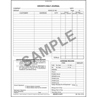J.J. Keller Driver's Daily Journal - Book Format, 2-Ply, Carbon Interleaf