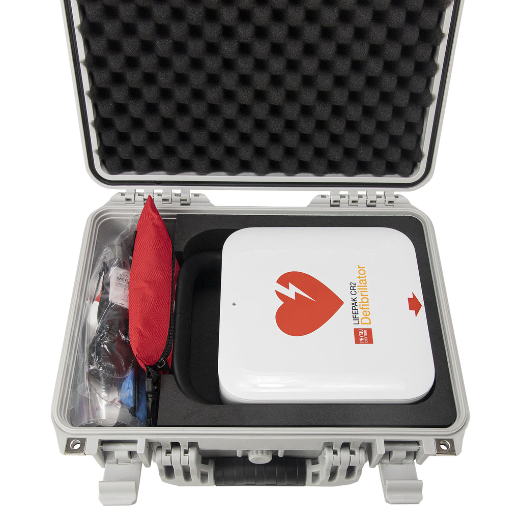 Cubix Safety Pelc-CR2-BC ABS Waterproof Hard Case for Physio-Control CR2 AED