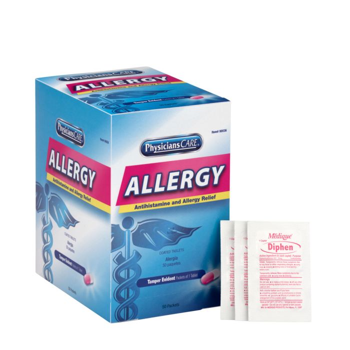 First Aid Only PhysiciansCare Antihistamine Allergy Medication, 50 Doses