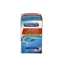 First Aid Only PhysiciansCare Non-Drowsy Sinus Decongestant Medication, 50 Count (Pack of 50)