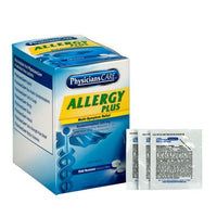 First Aid Only PhysiciansCare Allergy Plus Antihistamine Medication, 50 Doses (Pack of 18)