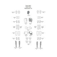 Heartsmart 9000 Simulaids Randy Training Manikin Replacement Parts