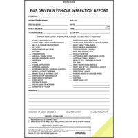 J.J. Keller Bus Driver's Vehicle Inspection Report - Stock