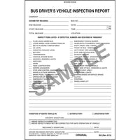 J.J. Keller Bus Driver's Vehicle Inspection Report - Stock