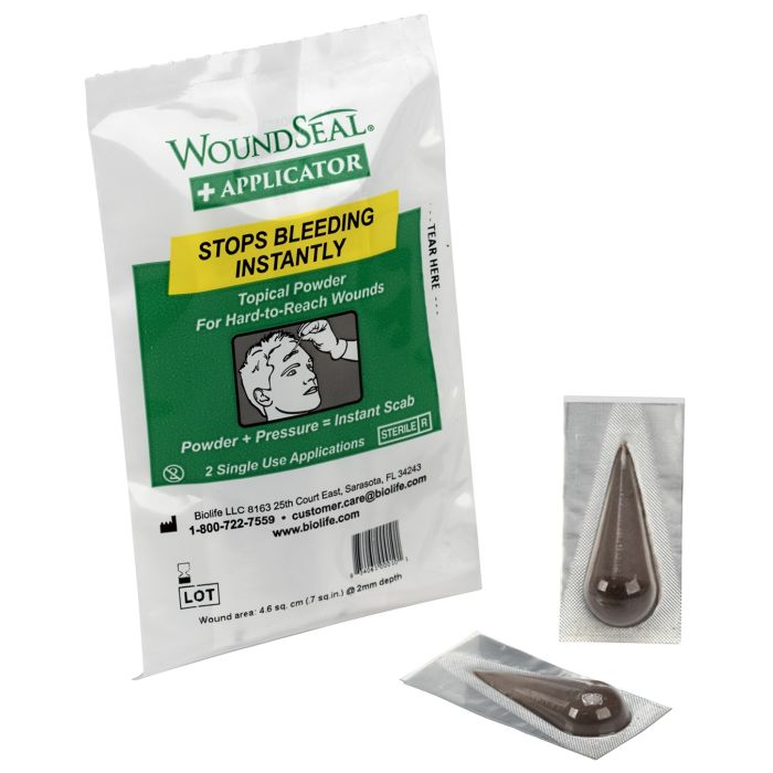 First Aid Only WoundSeal Blood Clot Powder Applicator Packs