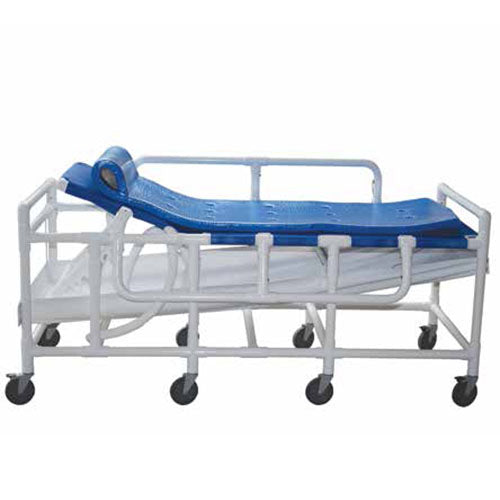 ConvaQuip 910-DB-HS Bariatric Shower Gurney | 900 lbs. Capacity with Hard Shell Drain Pan