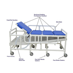 MJM Shower Gurney, 900 lb Capacity