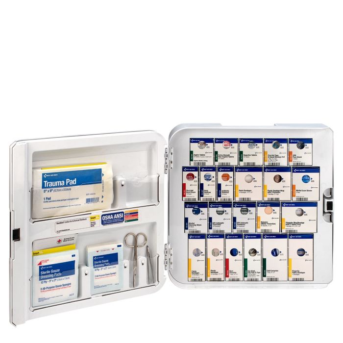 First Aid Only SmartCompliance 50-Person Large Plastic Cabinet with Medications
