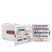 First Aid Only SmartCompliance ANSI A Complete First Aid Plastic Cabinet with Meds