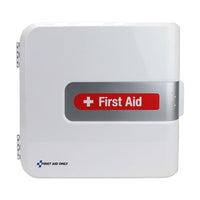 First Aid Only SmartCompliance ANSI A Complete Plastic Food Service Cabinet with Meds (Pack of 2)