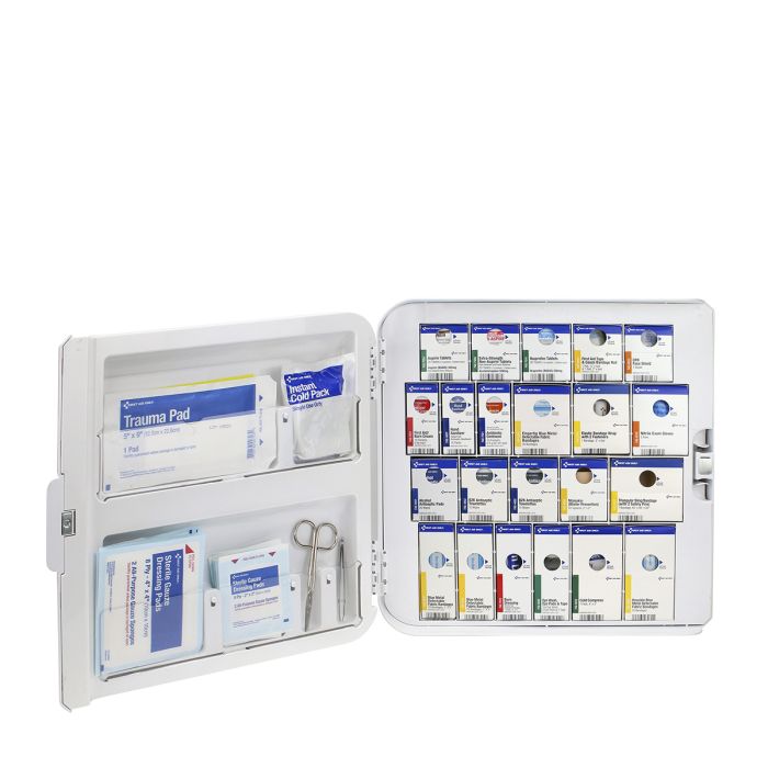 First Aid Only SmartCompliance 50-Person Large Plastic Food Service Cabinet with Medications