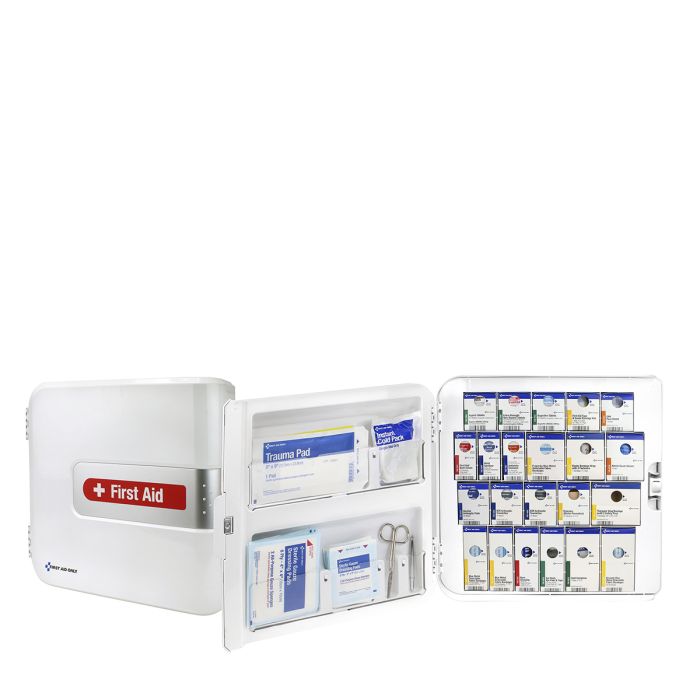 First Aid Only SmartCompliance 50-Person Large Plastic Food Service Cabinet with Medications