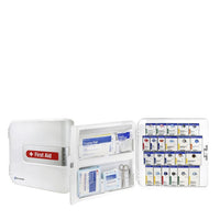 First Aid Only SmartCompliance ANSI A Complete Plastic Food Service Cabinet with Meds (Pack of 2)