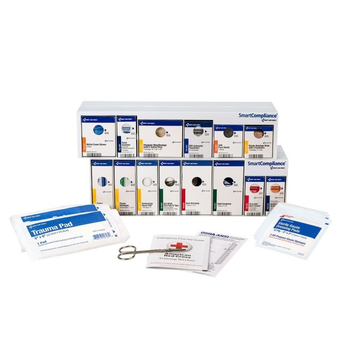 First Aid Only SmartCompliance 25-Person ANSI A Business Retrofit Grid (No Meds)