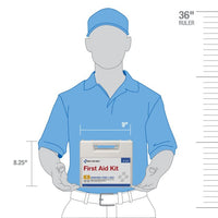 First Aid Only 25 Person ANSI 2021 Class A, Plastic First Aid Kit with Dividers