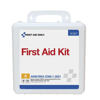 First Aid Only 50 Person ANSI 2021 Class A, Plastic First Aid Kit