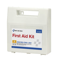 First Aid Only 50 Person ANSI 2021 Class A, Plastic First Aid Kit with Dividers