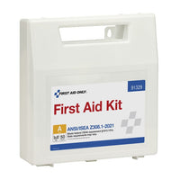 First Aid Only 50 Person ANSI 2021 Class A, Plastic First Aid Kit with Dividers